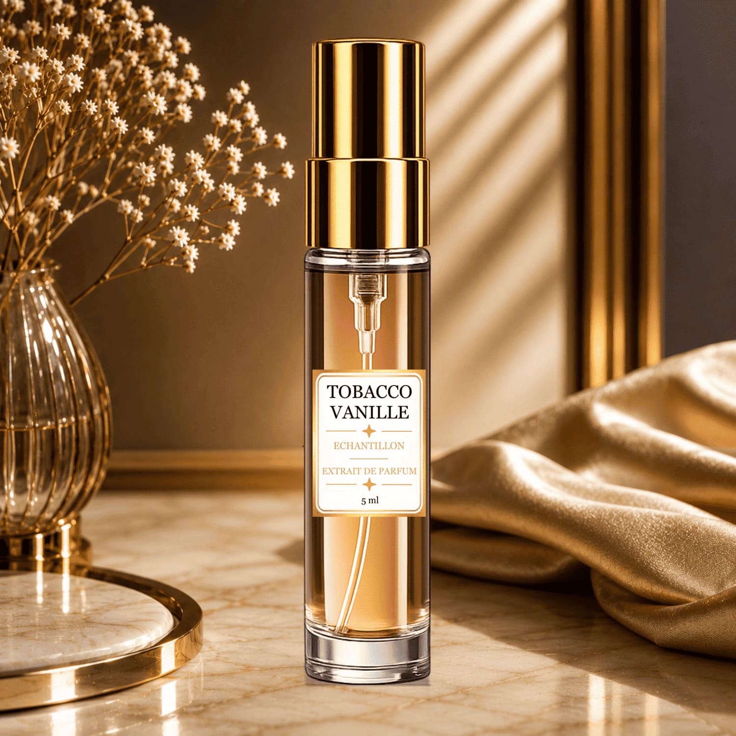Echantillon de parfum en flacon pulvérisateur de 5ml Tobacco Vanille