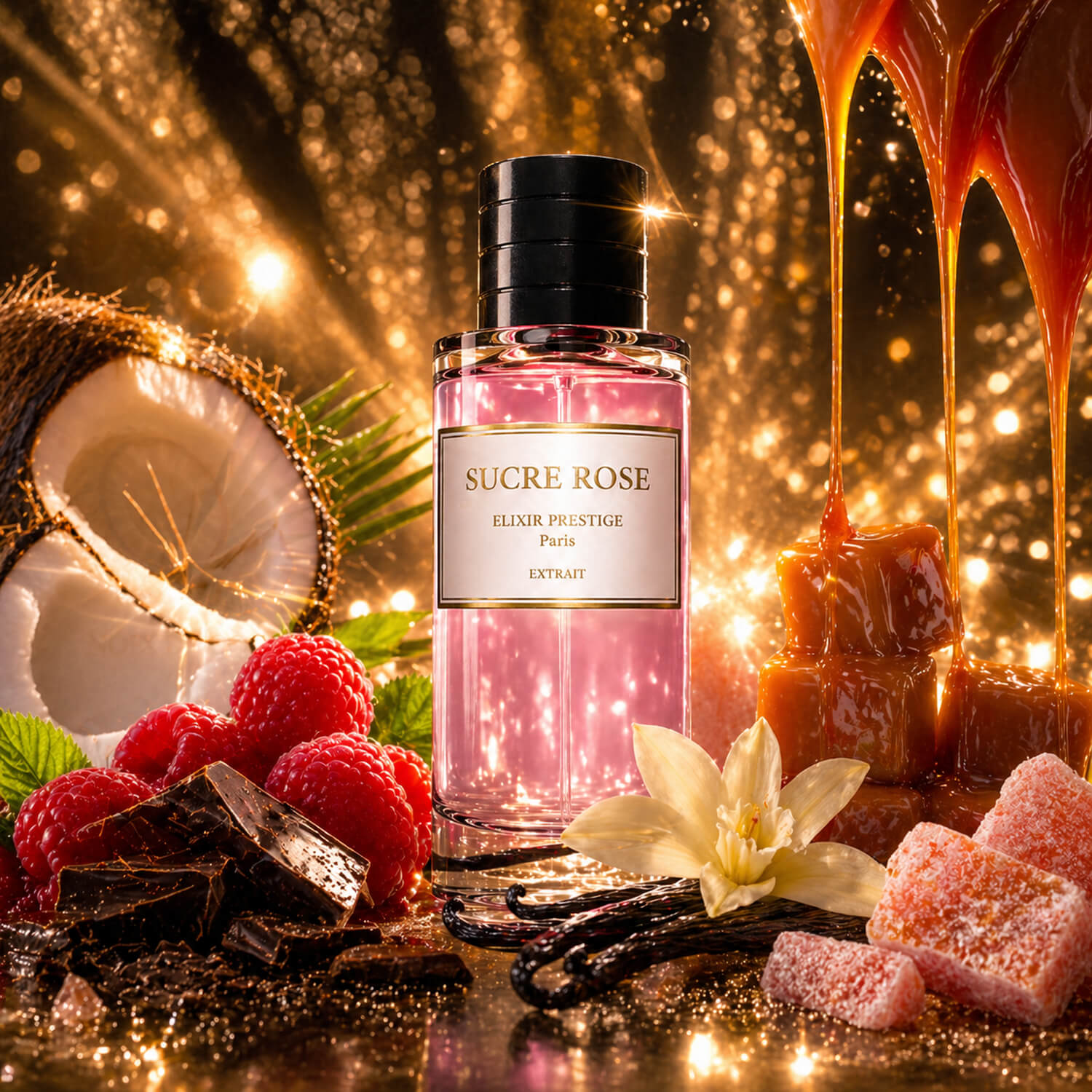 Parfum Sucre Rose extrait de parfum Dorhus Paris