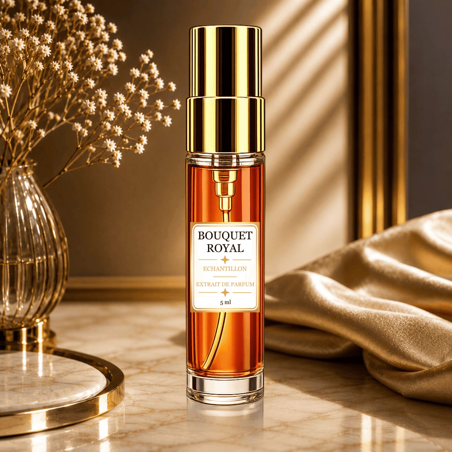 Echantillon de parfum en flacon pulvérisateur de 5ml Bouquet Royal