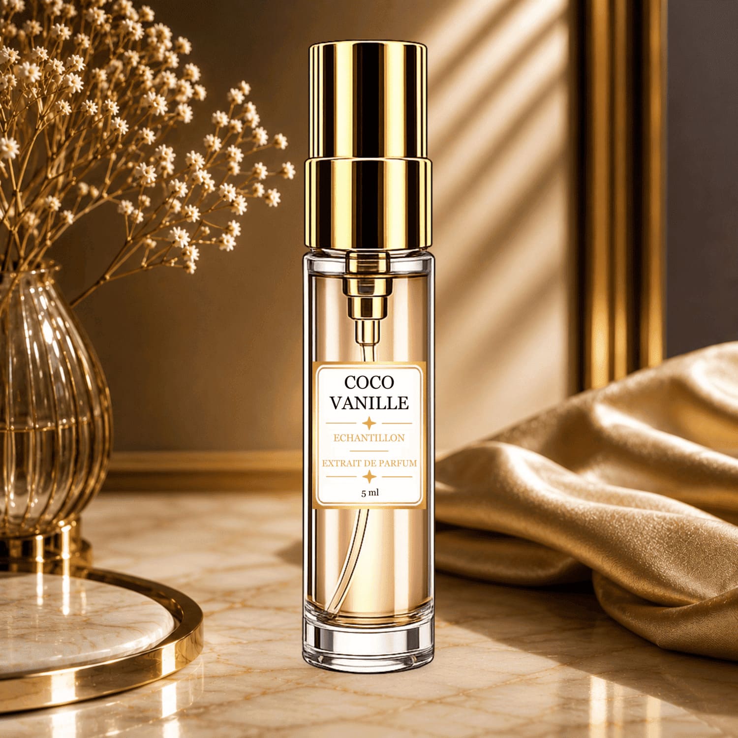 Echantillon de parfum en flacon pulvérisateur de 5ml Coco Vanille